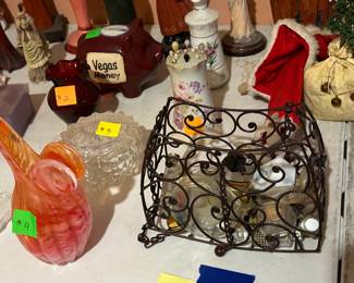 Perfumes and glass decor