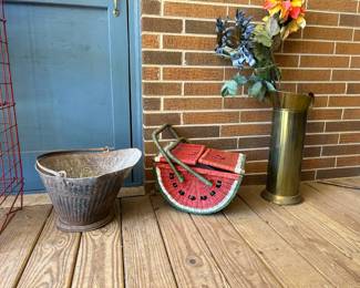 Picnic basket and ashpail