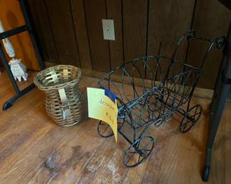 decorative carts and baskets