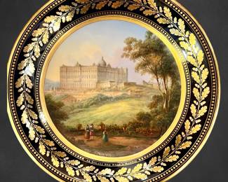 Sevres 6 1/4” small plate - it has been damaged but repaired by a professional repair company