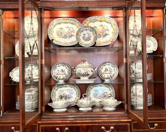 Francis Morley “Cleopatra” ironstone collection.  This collection is gorgeous and one of the most beautiful patterns we have ever had!