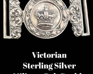 This sterling military belt buck is incredible!  Have a custom crocodile strap made for it…then it’s unique and like an Hermes buckle on steroids!