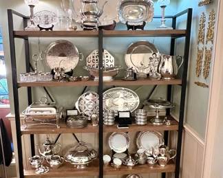 Sterling, silver plate and fine crystal