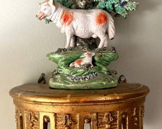 Pair of Victorian gilt wood carved sconces