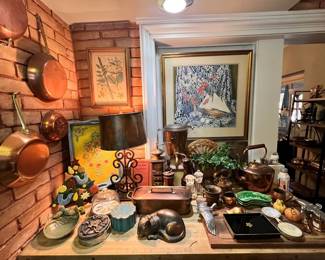 “The Rustic Section” - copper, Fitz & Floyd and other really fun stuff!