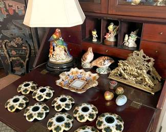 Antique Murano lamp parts