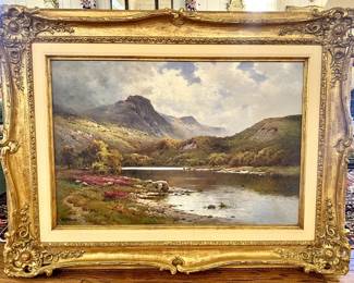 Alfred Fontville de Breanski, Jr. “September Morning - Loch Katrino”; This is a GORGEOUS large painting!  The light is perfect!