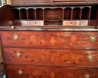 Marquetry secretary 
