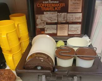 Kar-N-Home 6 Cup Portable Coffeemaker Travel Kit