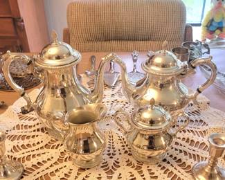 Silver Plate Coffee & Tea Set