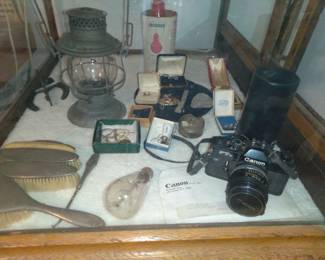 1/2 off Canon FTB 35 mm & lenses.
AT&SF RY Tall lantern