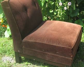 Espresso Colored fabric chair 