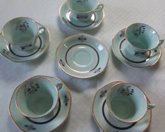 Georgian Tulip Calyx Ware Tea cups 