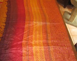 Cotton and silk wrap/throw 