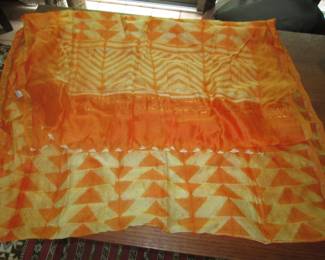 cotton and silk throw 