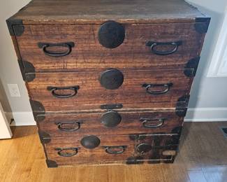 Antique Japanese Kimono Chest, 2 pc.