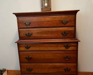 Highboy chest (part of bedroom suite