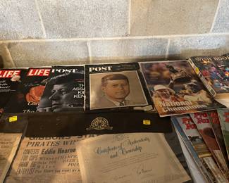 Vintage magazines, Sears catalogs, other memorabilia