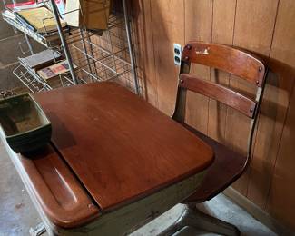 Vintage student desk