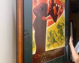 Kentucky Derby print signed by artist 