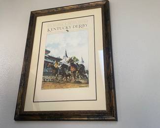 Kentucky Derby signed and numbered by Tony Bennett 