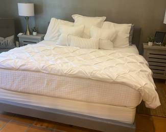 Sleep number bed with headboard 