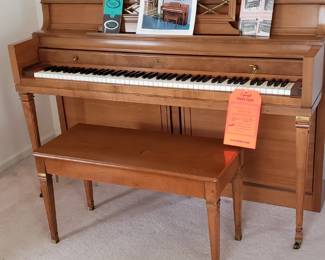 Well Loved Wurlitzer Walnut Piano