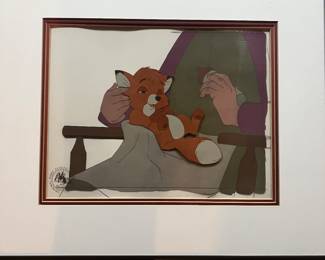 Disney’s The Fox and the Hound original movie production cel from 1980 