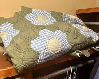 Quilt has been started but is not complete.