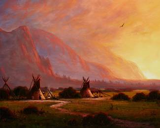 109
Heinie Hartwig
b. 1937
"Evening Storm"
Oil on Masonite
Signed lower right: Heinie Hartwig; titled verso
20" H x 30" W
Estimate: $3,000 - $5,000