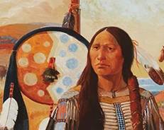 112
Joe Ferrara
1932-2004
Native American Vignettes
Oil on canvas
Signed lower right: Ferrara
13" H x 50" W
Estimate: $700 - $900