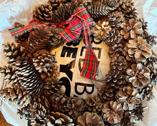 pinecone wreath