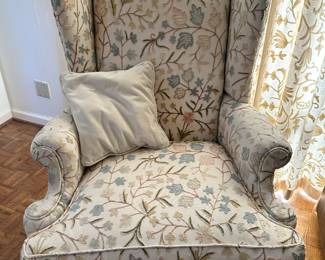upholstered cushion chair