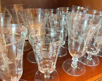 etched glassware