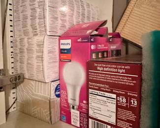 Kleenex and light bulbs