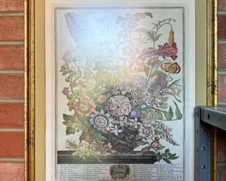 Vintage floral lithograph