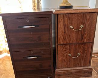 wood filing cabinets