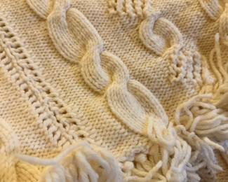 cable knit throw
