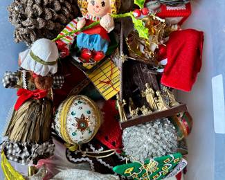 vintage Christmas ornaments
