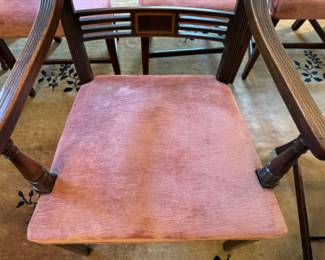 Six 19th c. English mahogany dining chairs