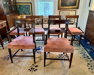 Six 19th c. English mahogany dining chairs