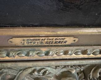 Albert Sterner  (1863-1946) oil on canvas                        63"h x 43"w 