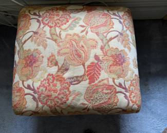 Antique mahogany stool 16"h x 23" x 20"