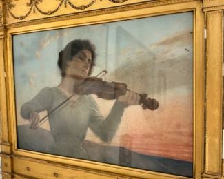 Alfonso Savini  lithograph     22"h x 24"w framed