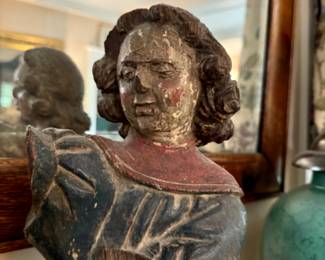 Antique Santos figure on stand