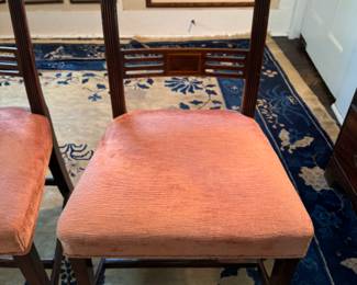 Six 19th c. English mahogany dining chairs