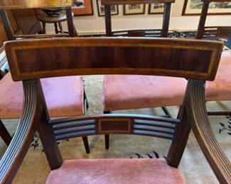 Six 19th c. English mahogany dining chairs