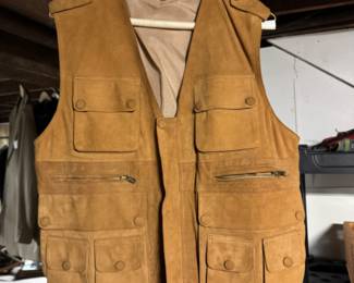 Ultra suede safari vest