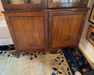 Regency mahogany bookcase cabinet 