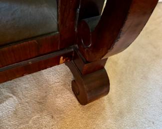 American empire glass door cabinet